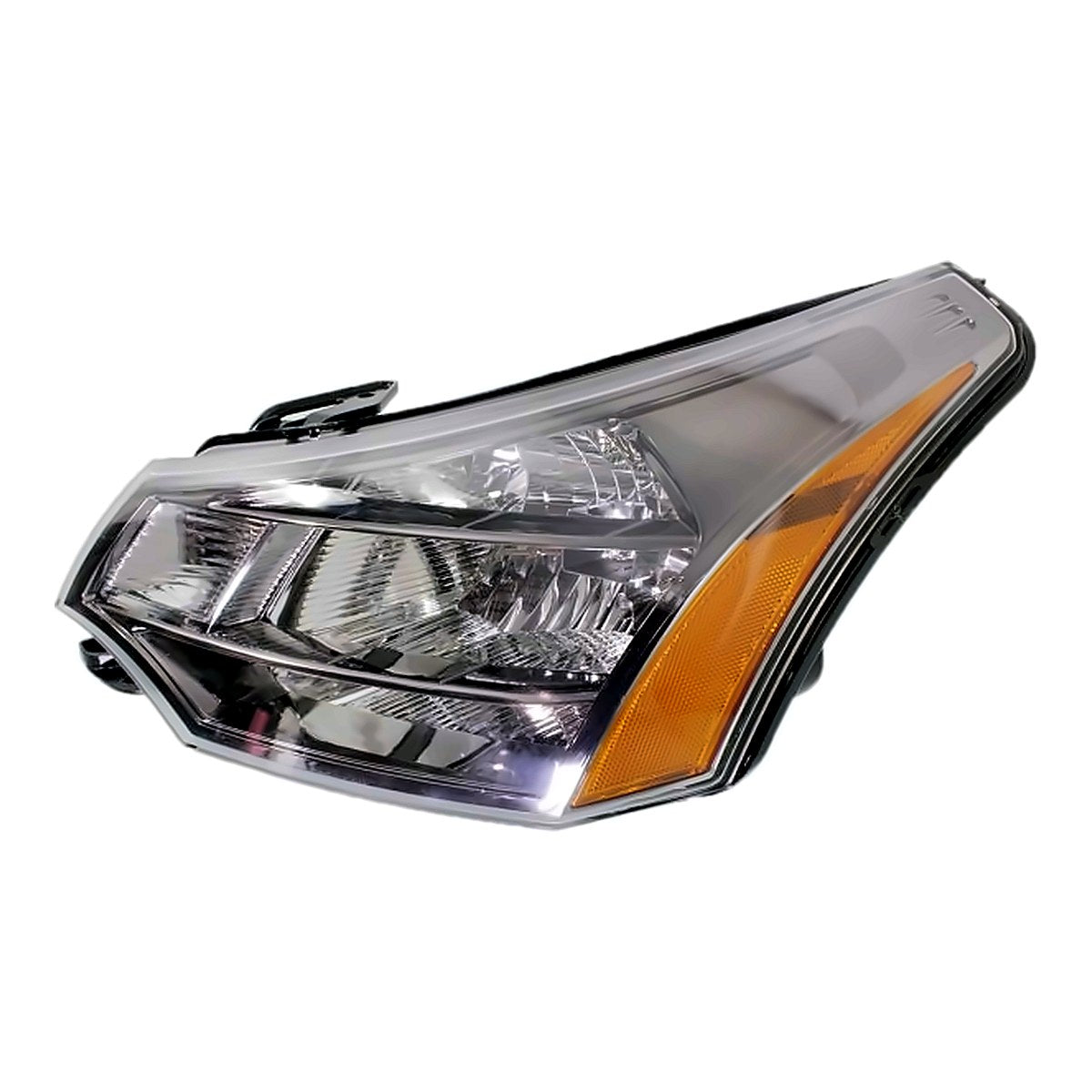 2009-2011 Ford Focus Headlight Driver Side Black/Chrome Trim Cpe 09-10/Sdn Ses 10-11 – Side View (FO2502269)
