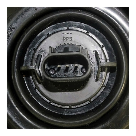 2009-2011 Ford Focus Headlight Driver Side Black/Chrome Trim Cpe 09-10/Sdn Ses 10-11 – Installed View (FO2502269)