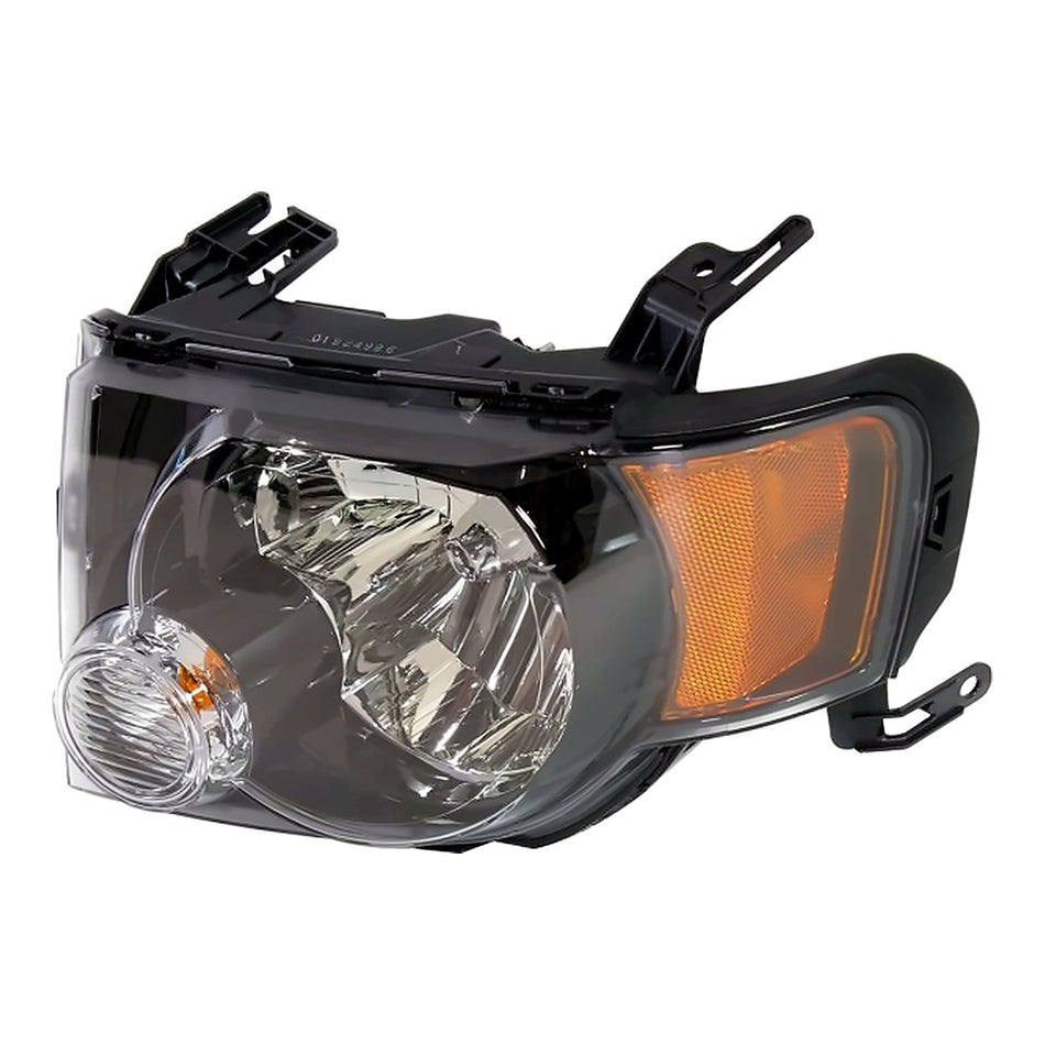 2009-2012 Ford Escape Headlight Driver Side With Appearance Pkg With Dark Bezel – Side View (FO2502278)