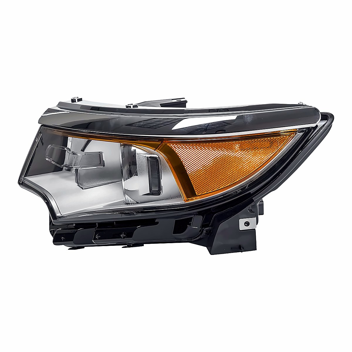 2011-2014 Ford Edge Headlight Driver Side Halogen Without Sport Without Logo Chrome Bezel – Side View (FO2502291)