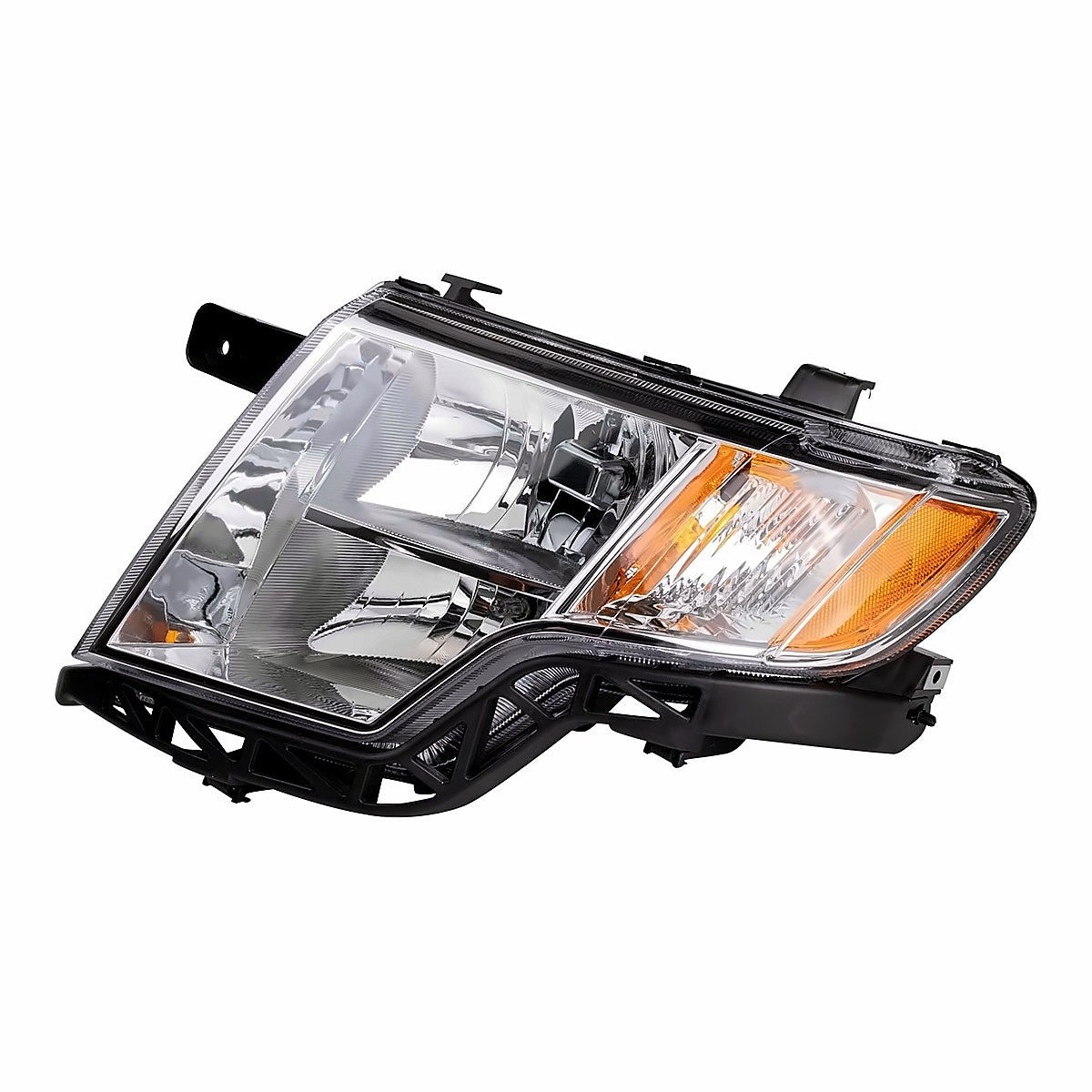 2013-2015 Ford Explorer Headlight Driver Side Halogen Without Strobe Lamp Police Model – Front View (FO2502328)