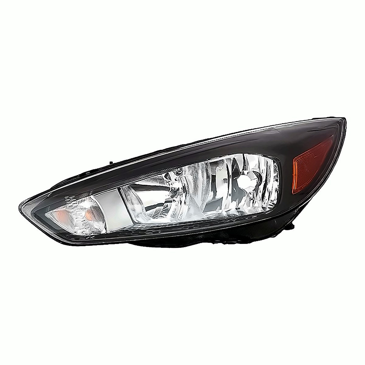 2015-2018 Ford Focus Headlight Driver Side Black Bezel Without Drl Sdn/Hb – Front View (FO2502337)