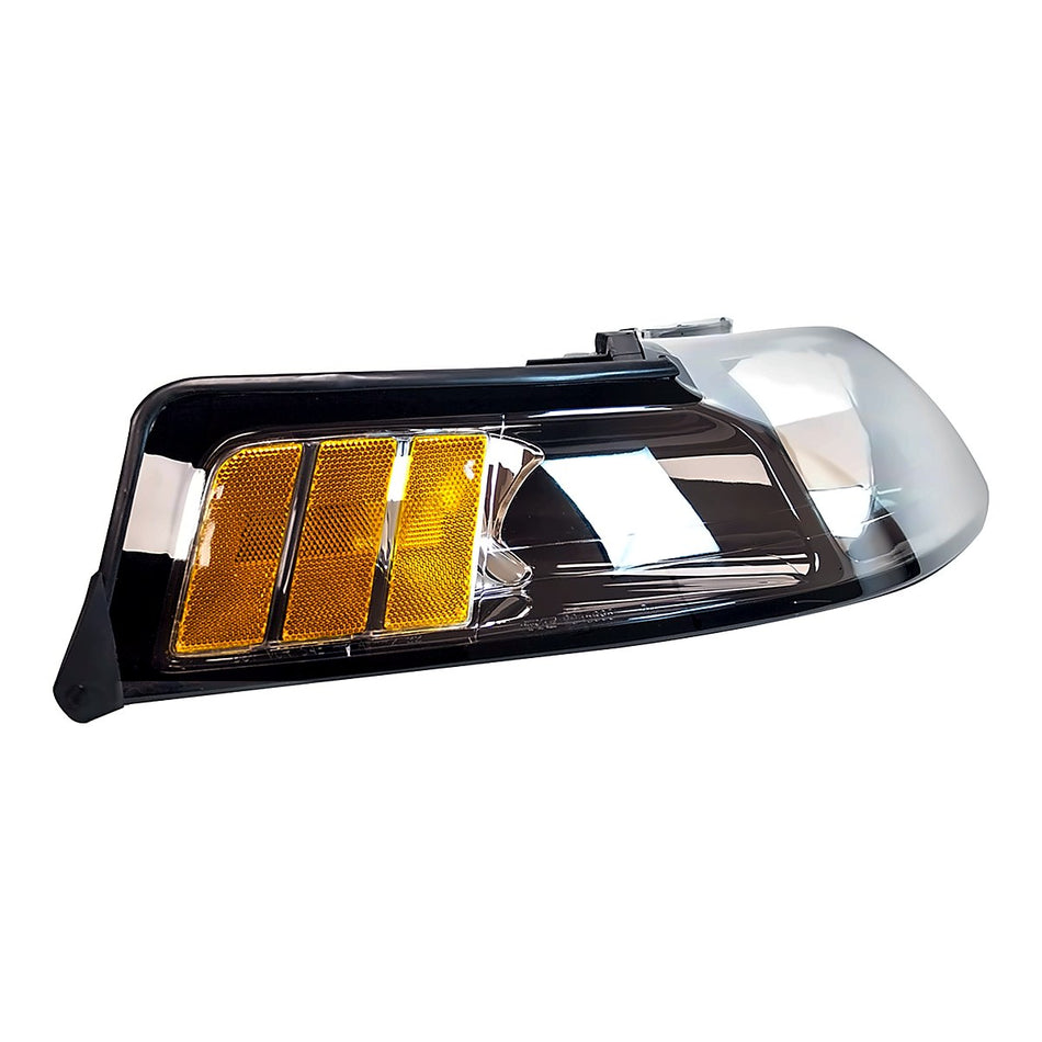 2001-2004 Ford Mustang Headlight Passenger Side Black Bezel – Side View (FO2503177)