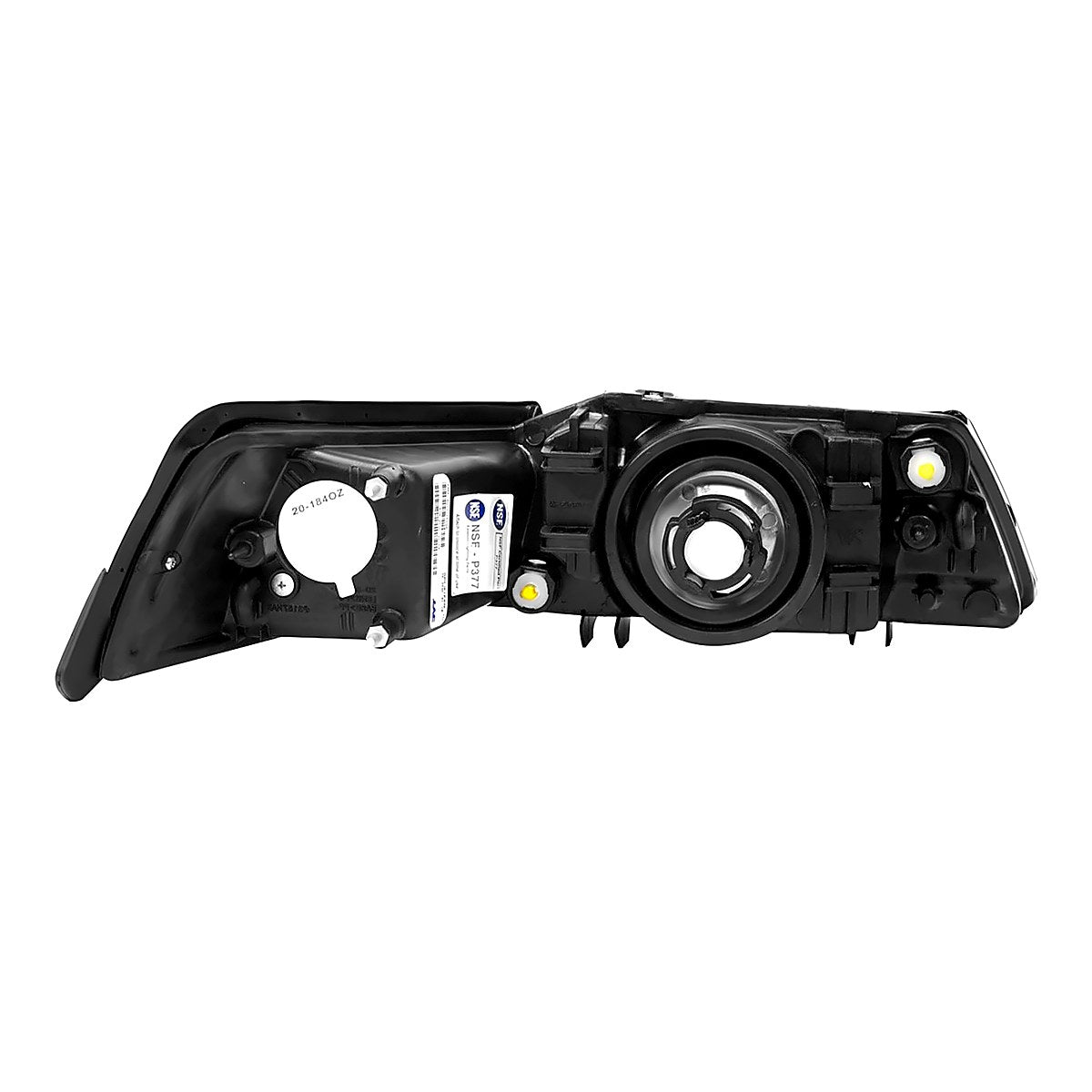2001-2004 Ford Mustang Headlight Passenger Side Black Bezel – Back View (FO2503177)