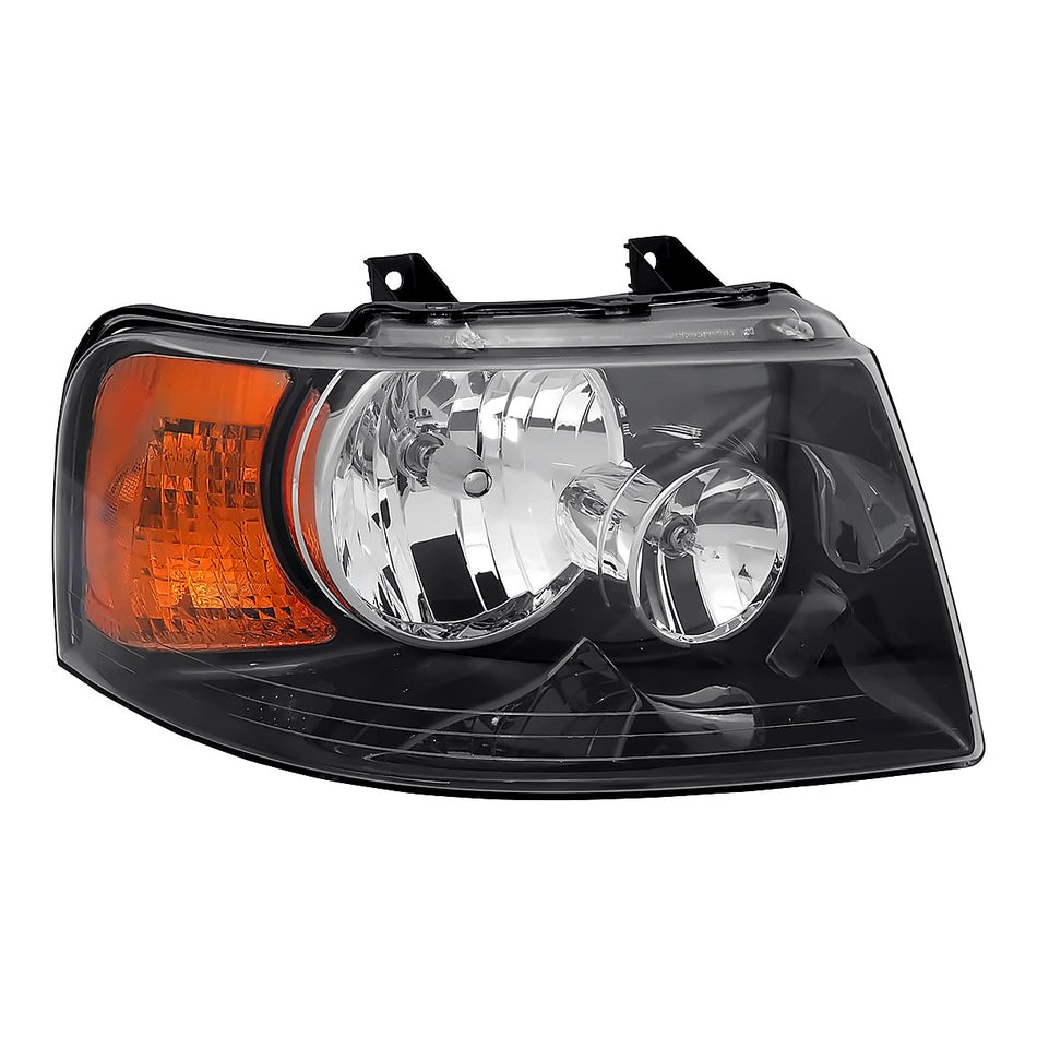 2003-2006 Ford Expedition Headlight Passenger Side Black Bezelwithoutff Road Pkg – Front View (FO2503198)