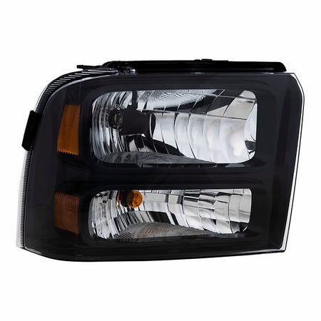2005-2007 Ford F450 Headlight Passenger Side Black Bezel With Harley-Davidson Pkg – Front View (FO2503224)