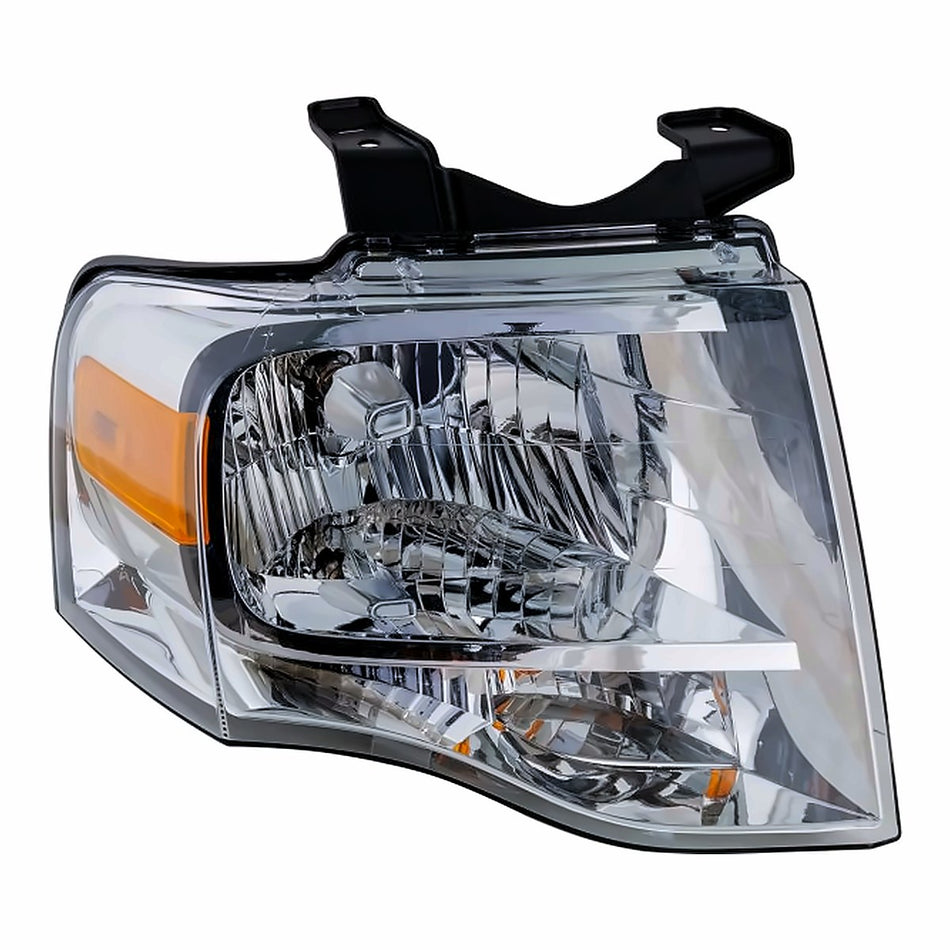 2007-2014 Ford Expedition Headlight Passenger Side Chrome Bezel – Front View (FO2503226)