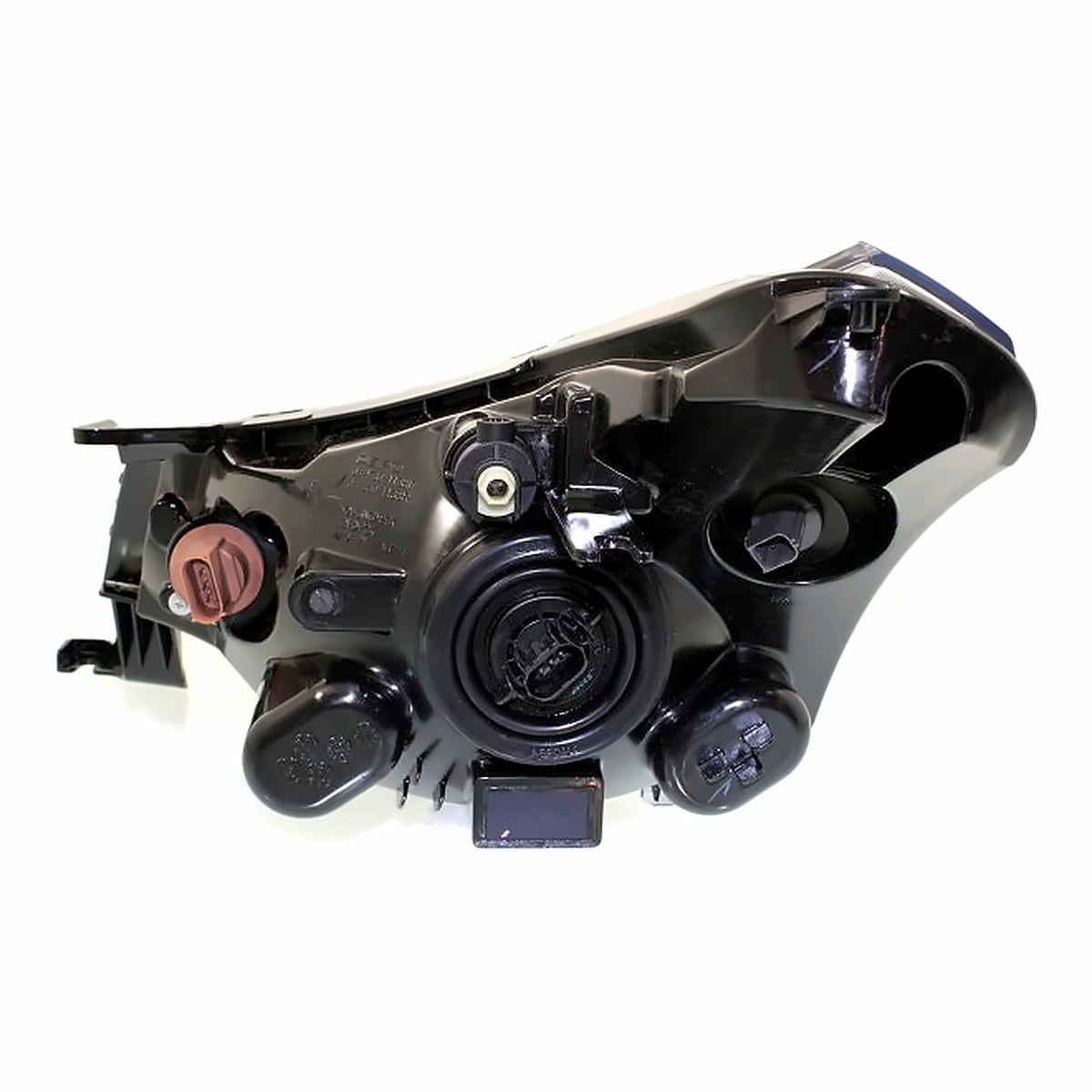 2009-2011 Ford Focus Headlight Passenger Side Black/Chrome Trim Cpe 09-10/Sdn Ses 10-11 – Close-Up View (FO2503269)
