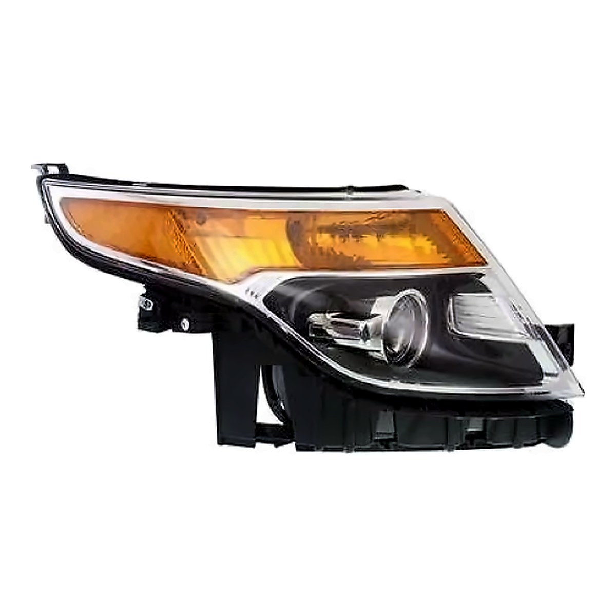 2013-2015 Ford Explorer Headlight Passenger Side Halogen Without Strobe Lamp Police Model – Front View (FO2503328)