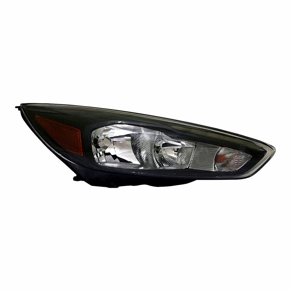 2015-2018 Ford Focus Headlight Passenger Side Halogen With Black Bezel/Led Drl – FO2503338