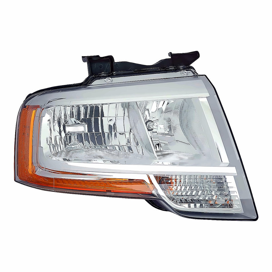 2015-2017 Ford Expedition Headlight Passenger Side Without Projector/Complex Reflector Blackout – Front View (FO2503346)
