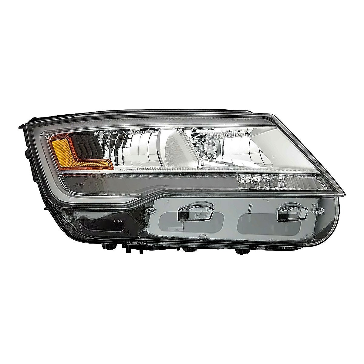 2018-2019 Ford Explorer Headlight Passenger Side Black Housing – Front View (FO2503389)