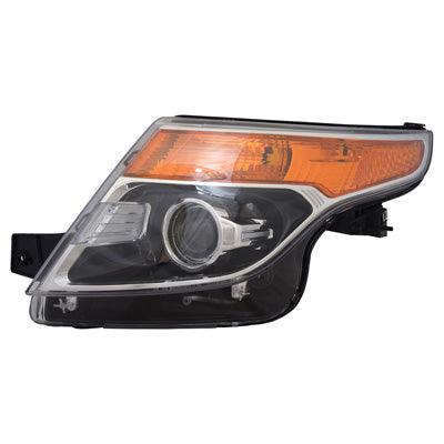 2011-2015 Ford Explorer Headlight Driver Side With Hid 