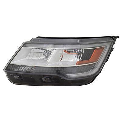 2016-2019 Ford Explorer Headlight Driver Side Led Xlt/Limited/Platinum Model Without Logo 