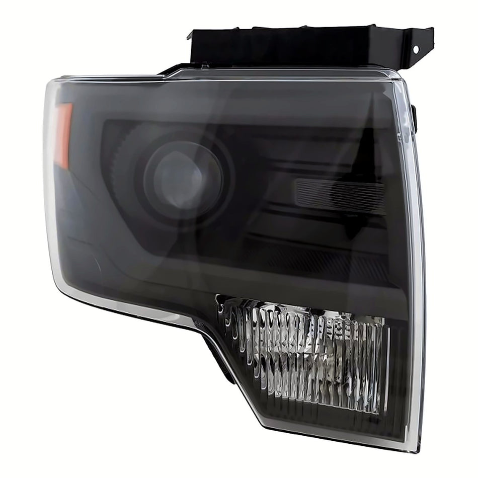 2010-2014 Ford F150_Raptor Headlight Passenger Side Hid Gray Trim – Front View (FO2519122)