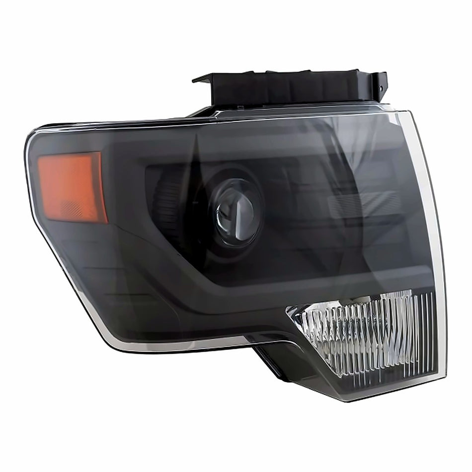 2010-2014 Ford F150_Raptor Headlight Passenger Side Hid Gray Trim – Side View (FO2519122)