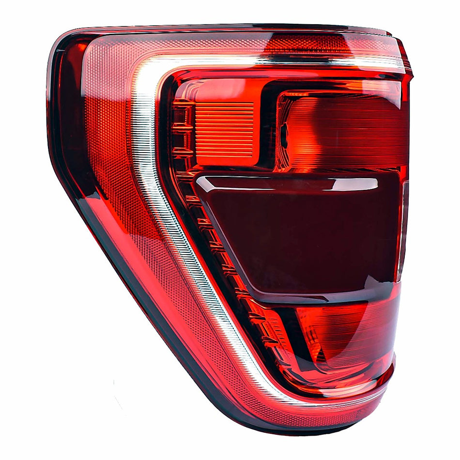 Front View - 2021-2025 Ford F-150 Tail Light with Blind Spot Driver Side LH High Quality FO2818159