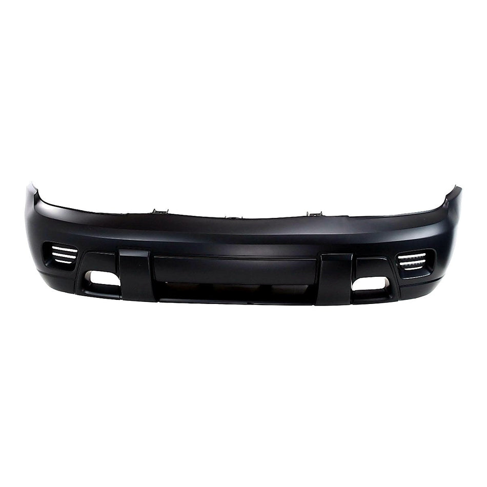 2002-2009 Chevrolet Trailblazer Bumper Front Smooth-Primed Without Fog Light Hole_GM1000640