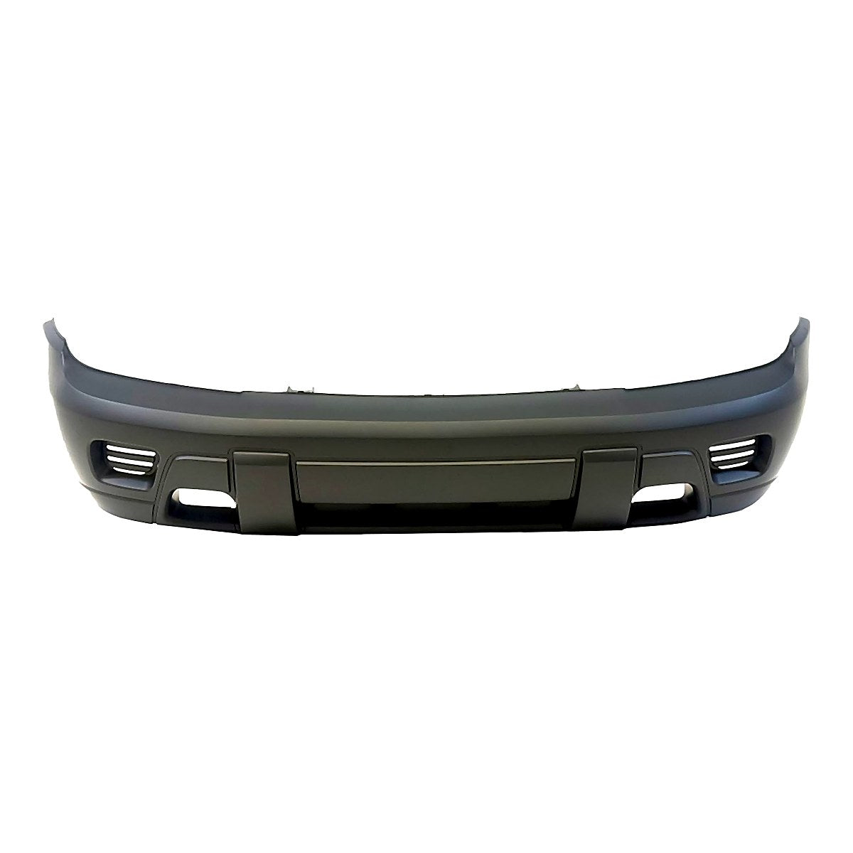2002-2005 Chevrolet Trailblazer Bumper Upper Front Primed Lower Textured Without Fog Light Hole_GM1000716