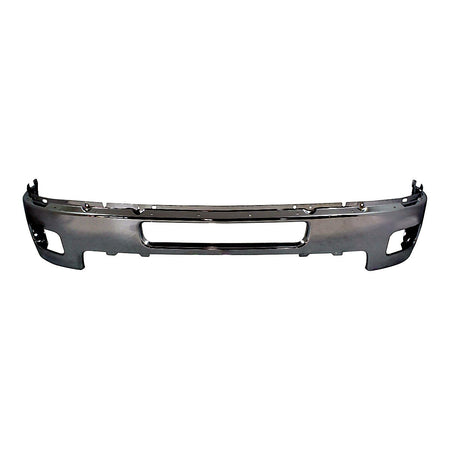 2011-2014 Chevrolet Silverado 2500 Bumper Front With Fog Light Hole Chrome Steel_GM1002837