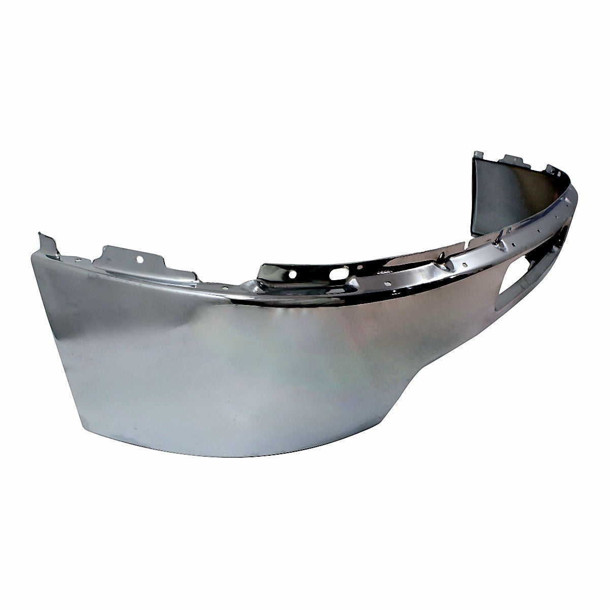 2011-2013 Chevrolet Silverado 2500 Bumper Front Without Fog Light Hole Chrome Steel_GM1002838-3