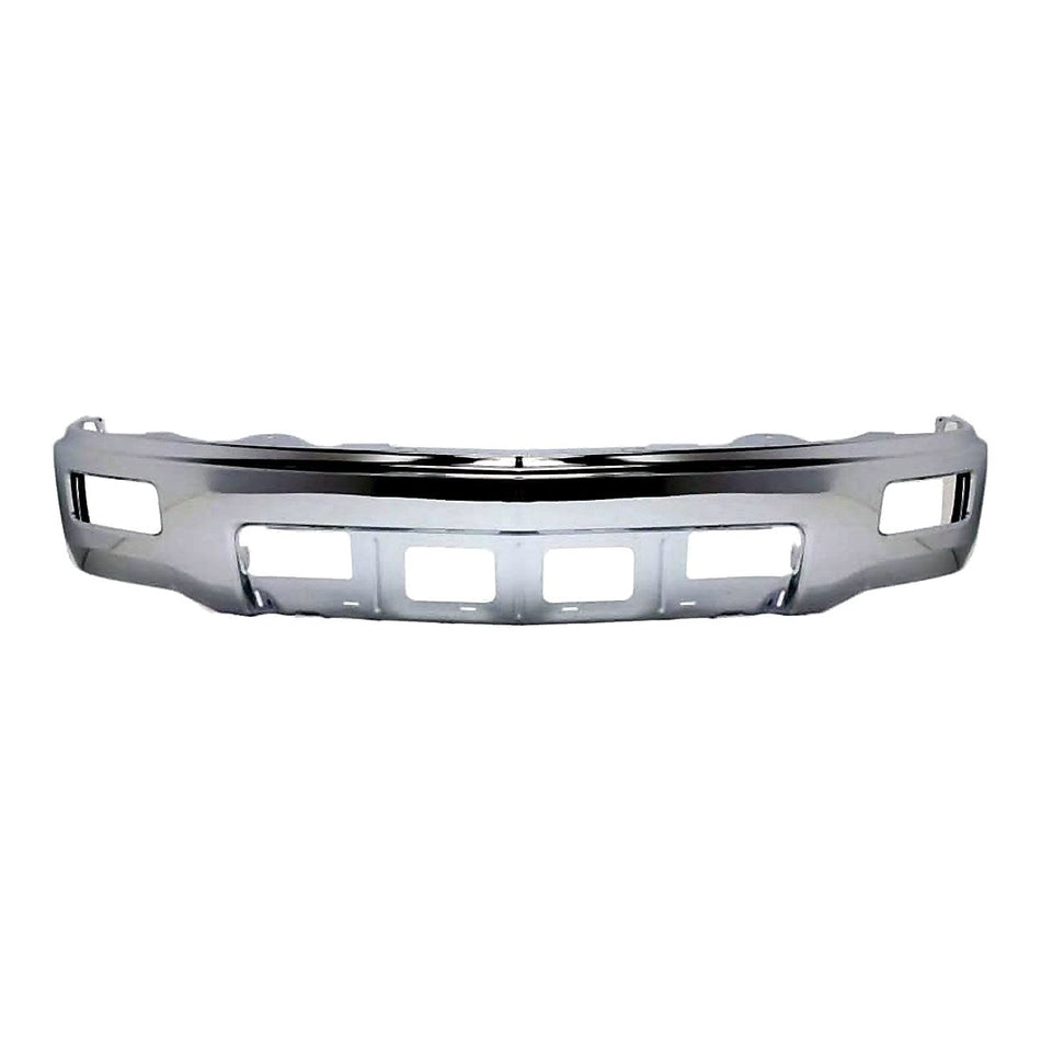 2014-2015 Gmc Sierra 1500 Bumper Face Bar Front Chrome Without Sensor_GM1002848
