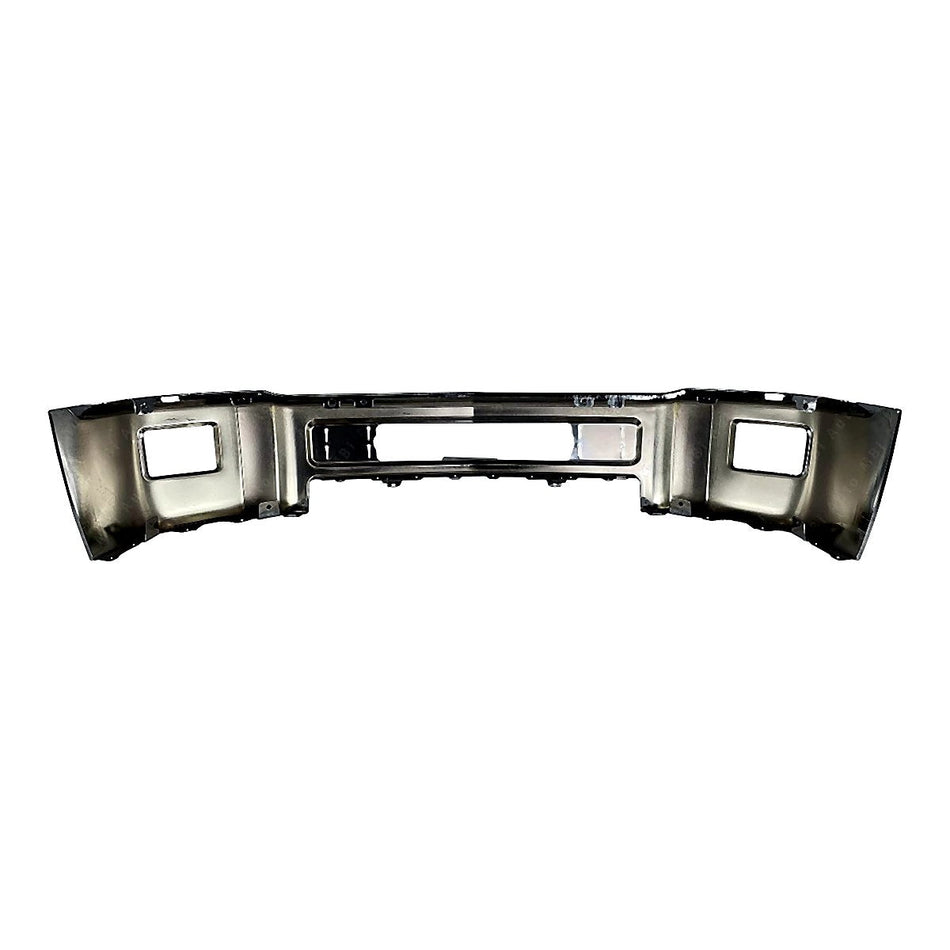 2015-2019 Chevrolet Silverado 2500 Bumper Face Bar Front Chrome Without Sensor With Fog Holes Steel_GM1002849-2