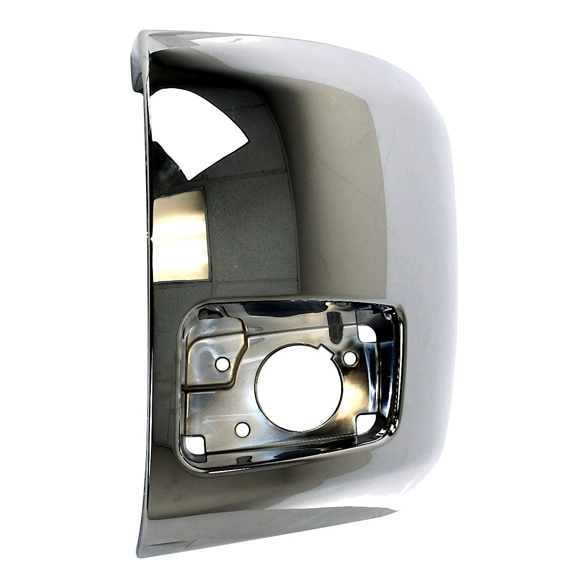 2012-2013 Chevrolet Silverado 1500 Bumper End Front Driver Side Chrome With Fog Light Hole 1500/Hyb_GM1004156-3