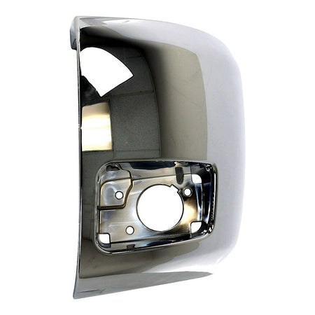 2012-2013 Chevrolet Silverado 1500 Bumper End Front Driver Side Chrome With Fog Light Hole 1500/Hyb_GM1004156-3