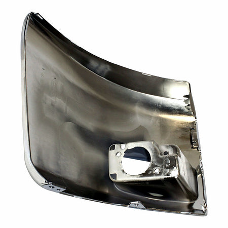 2012-2013 Chevrolet Silverado 1500 Bumper End Front Driver Side Chrome With Fog Light Hole 1500/Hyb_GM1004156-4