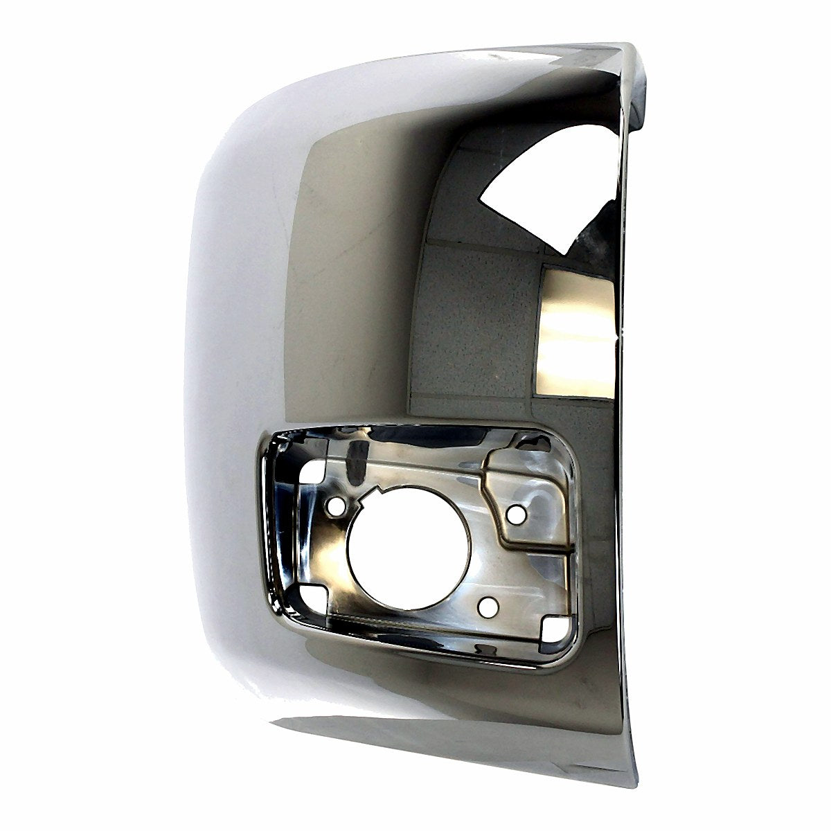 2012-2013 Chevrolet Silverado 1500 Bumper End Front Passenger Side Chrome With Fog Light Hole 1500/Hyb_GM1005156-3