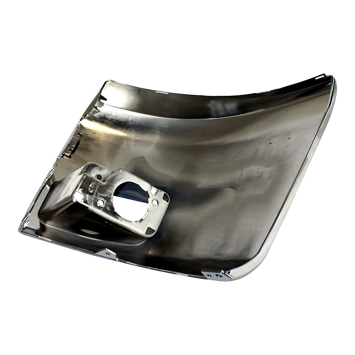 2012-2013 Chevrolet Silverado 1500 Bumper End Front Passenger Side Chrome With Fog Light Hole 1500/Hyb_GM1005156-5
