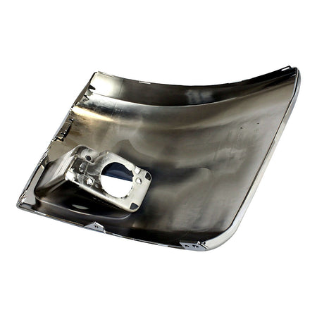 2012-2013 Chevrolet Silverado 1500 Bumper End Front Passenger Side Chrome With Fog Light Hole 1500/Hyb_GM1005156-5
