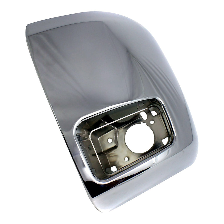 2007-2010 Chevrolet Silverado 1500 Bumper End Front Driver Side Chrome 2500/3500 With Fog Light Hole_GM1016108-2