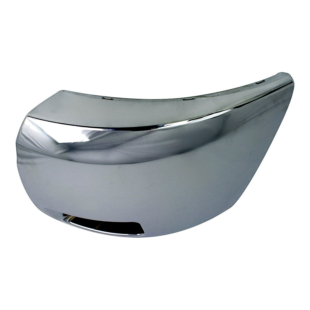 2007-2010 Chevrolet Silverado 1500 Bumper End Front Driver Side Chrome 2500/3500 With Fog Light Hole_GM1016108-4