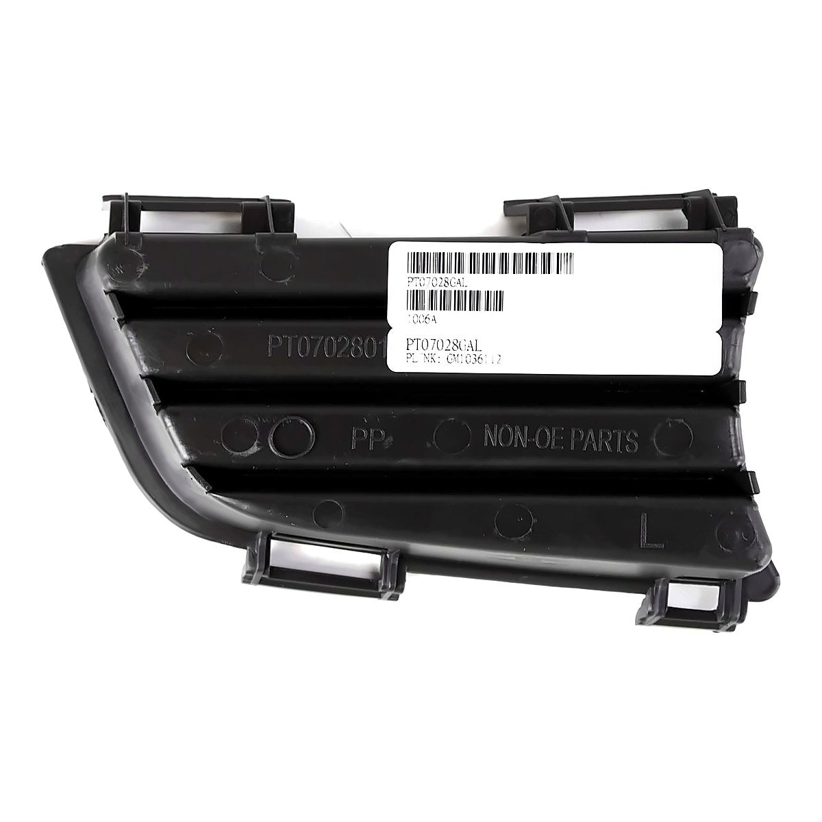 2005-2008 Pontiac Vibe Grille Lower Driver Side Outer Matte-Black – Back View (GM1036112)