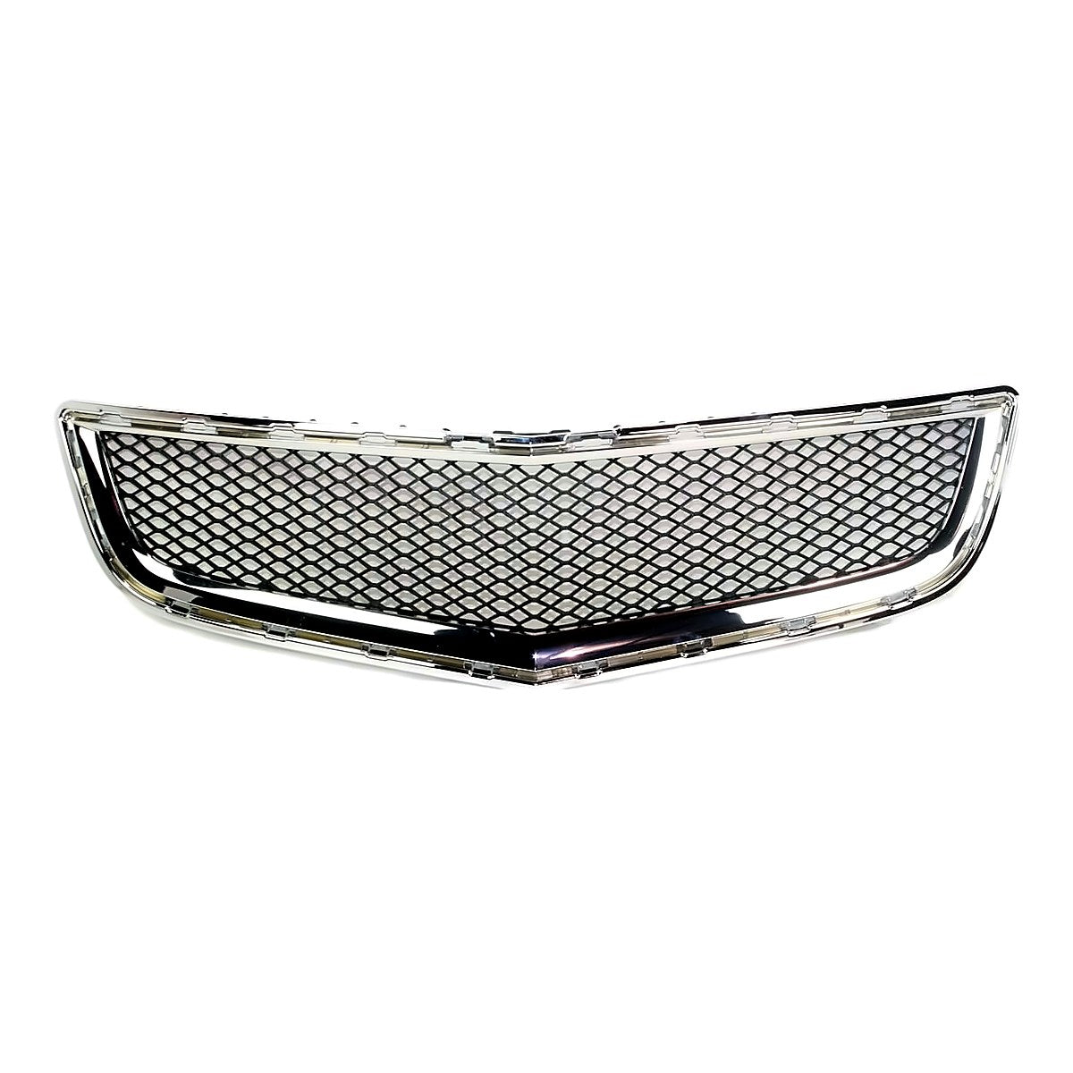 2009-2012 Chevrolet Traverse Grille Lower (Bumper Grille) Matte-Black With Chrome Moulding – Front View (GM1036120)