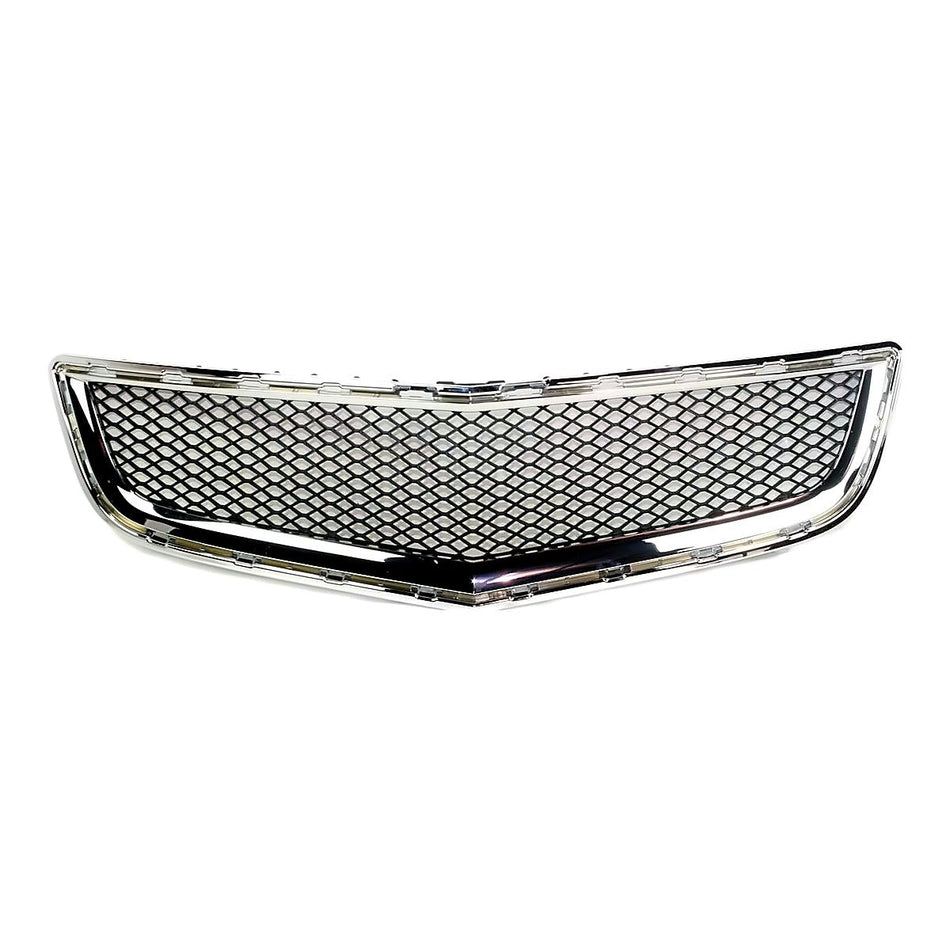 2009-2012 Chevrolet Traverse Grille Lower (Bumper Grille) Matte-Black With Chrome Moulding – Front View (GM1036120)