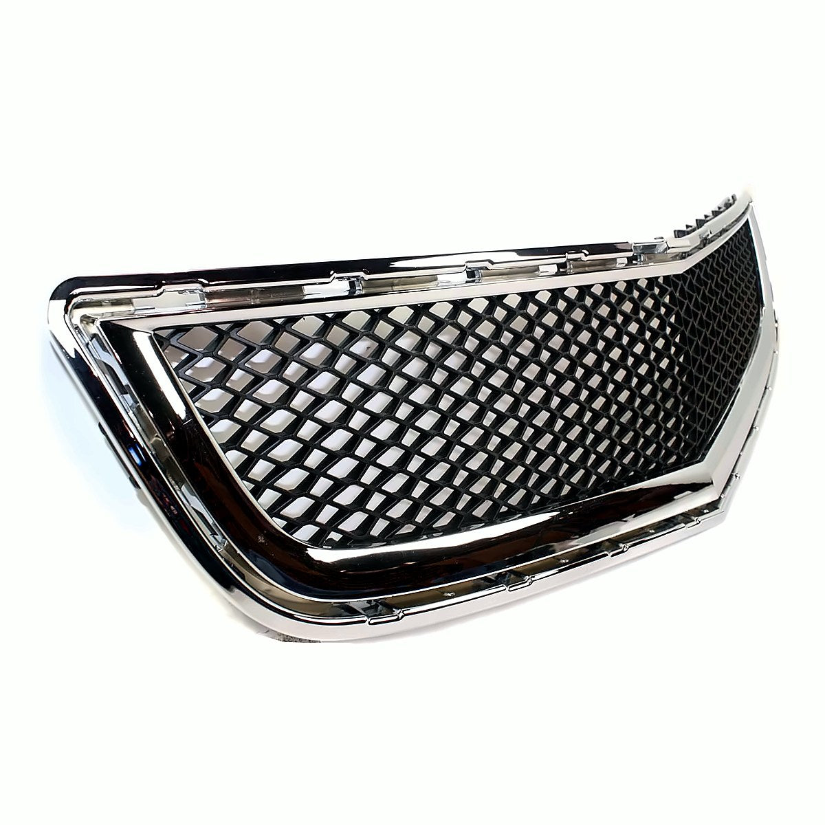 2009-2012 Chevrolet Traverse Grille Lower (Bumper Grille) Matte-Black With Chrome Moulding – Side View (GM1036120)