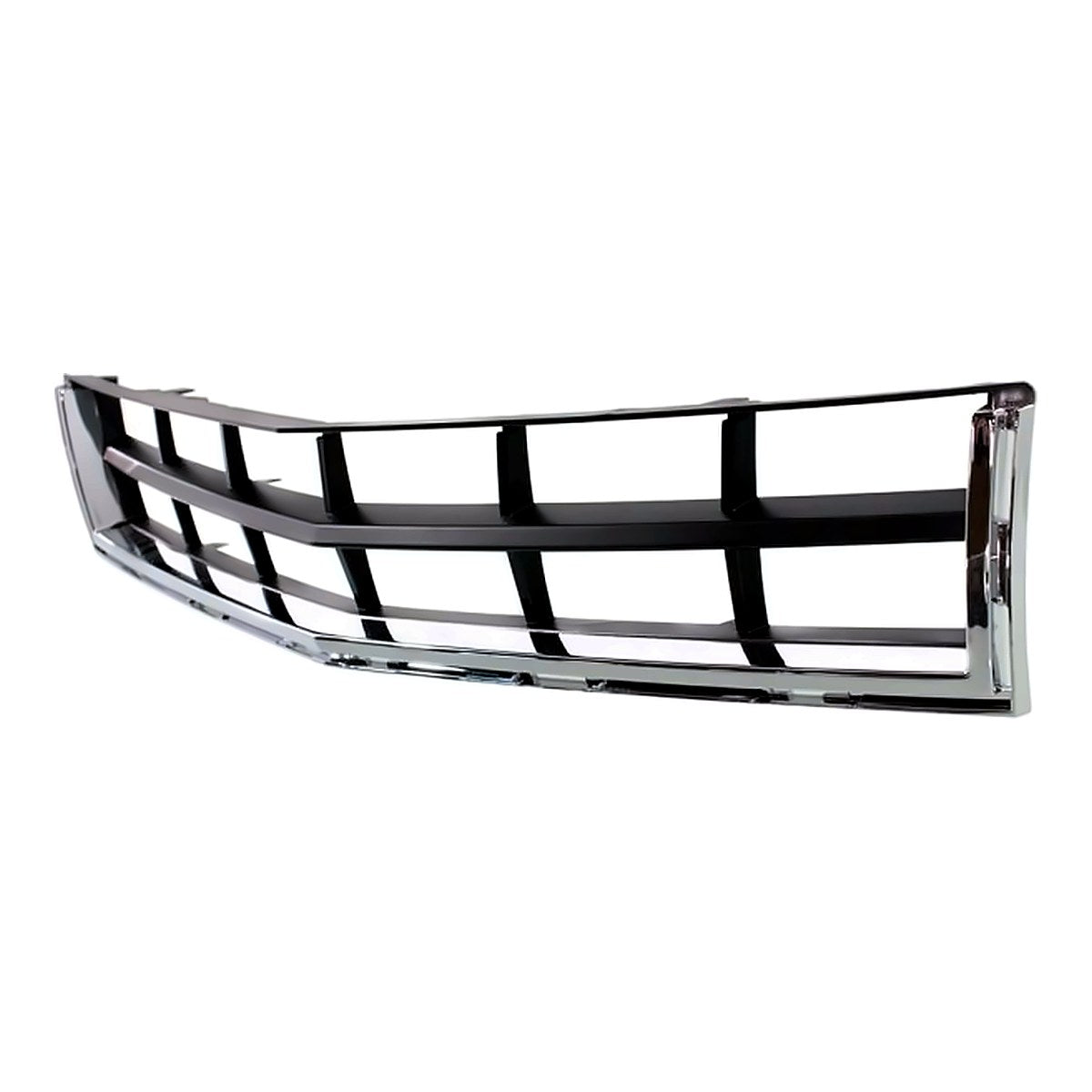 2010-2012 Cadillac Srx Grille Lower Center (Bumper Grille) Matte-Dark Gray With Chrome Moulding – Side View (GM1036129)