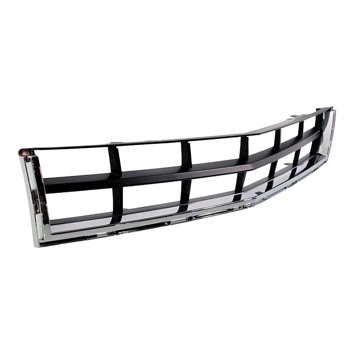 2010-2012 Cadillac Srx Grille Lower Center (Bumper Grille) Matte-Dark Gray With Chrome Moulding – Side View (GM1036129)