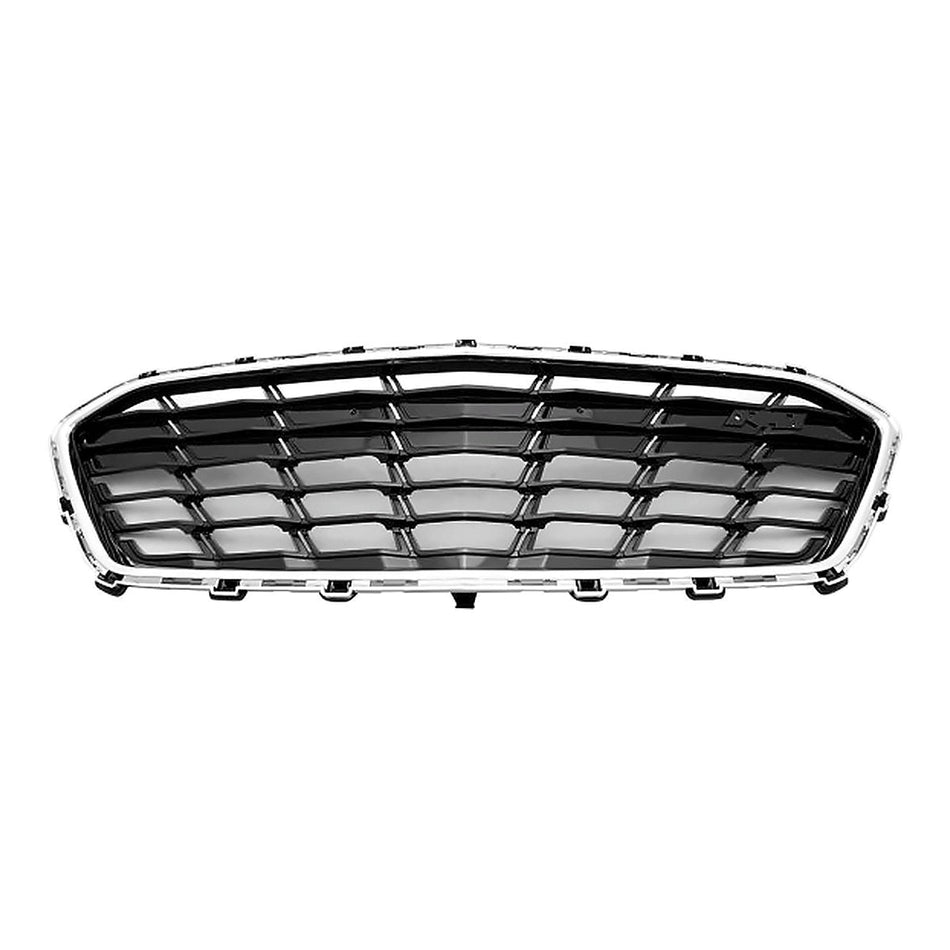 2017-2018 Chevrolet Cruze_Hatchback Grille Ptd Black With Chrome Surearound Rs Model – Front View (GM1036184)