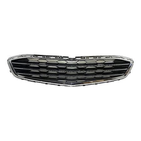 2016-2018 Chevrolet Malibu Grille Center Matte Black With Chrome Bars/Chrome Surearound – Front View (GM1036188)