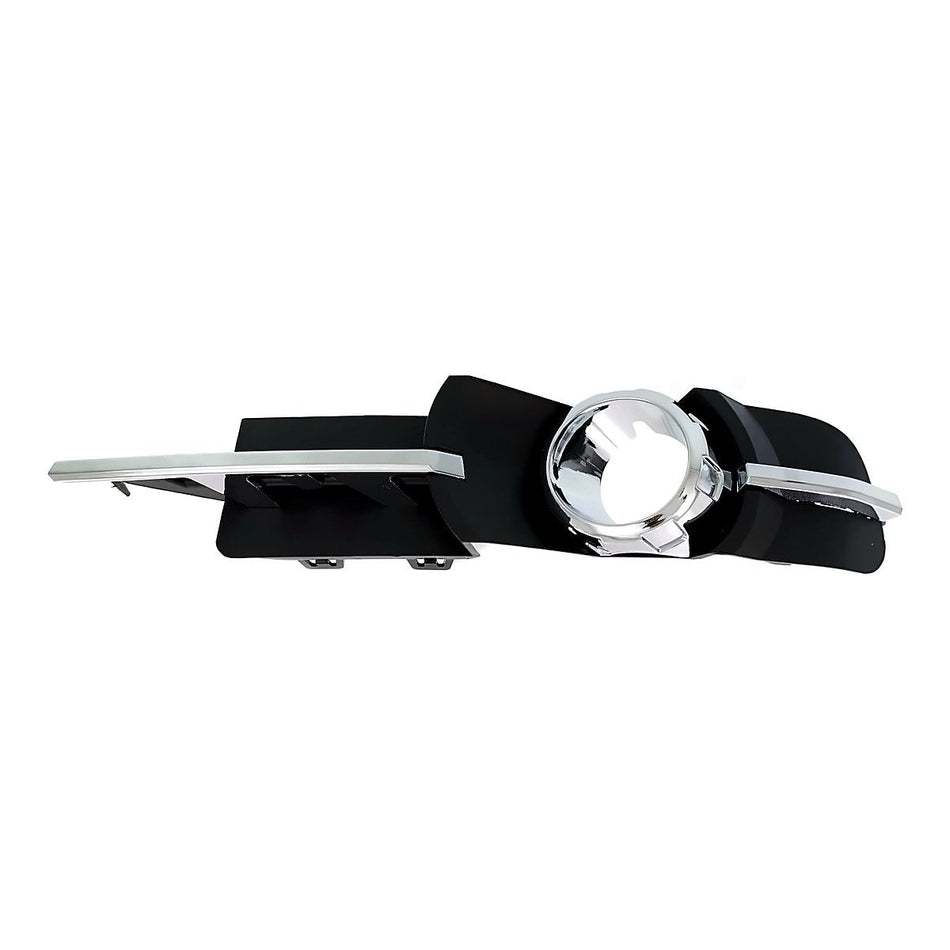 2008-2012 Chevrolet Malibu Grille Lower Driver Side Outer With Fog Light Hole Chrome/Black Lt/Ltz – Front View (GM1038115)