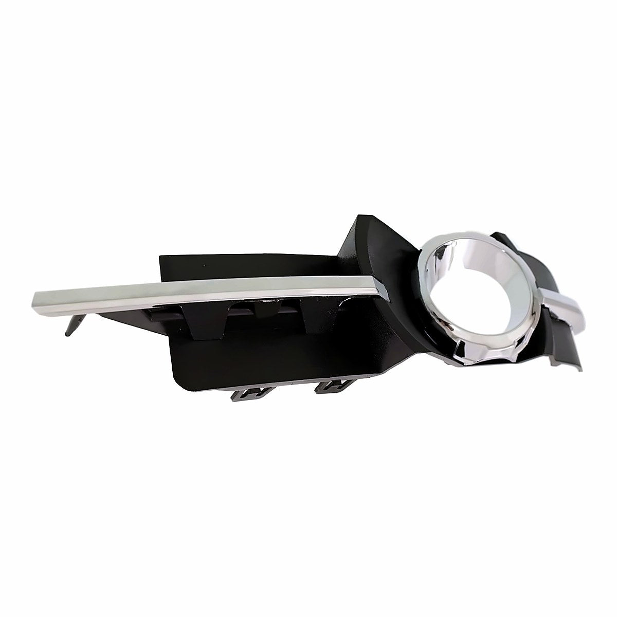2008-2012 Chevrolet Malibu Grille Lower Driver Side Outer With Fog Light Hole Chrome/Black Lt/Ltz – Side View (GM1038115)