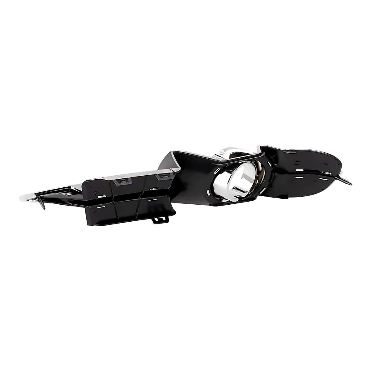 2008-2012 Chevrolet Malibu Grille Lower Driver Side Outer With Fog Light Hole Chrome/Black Lt/Ltz – Back View (GM1038115)