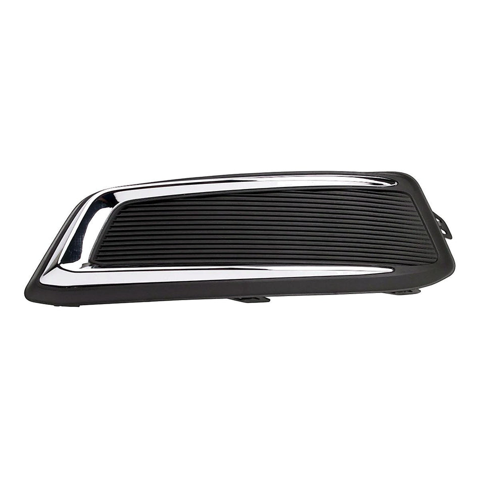 2014-2020 Chevrolet Impala Fog Light Cover Front Driver Side Matt-Black With Chrome Mldg Without Drl – Front View (GM1038145)