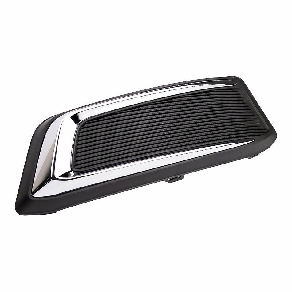 2014-2020 Chevrolet Impala Fog Light Cover Front Driver Side Matt-Black With Chrome Mldg Without Drl – Side View (GM1038145)