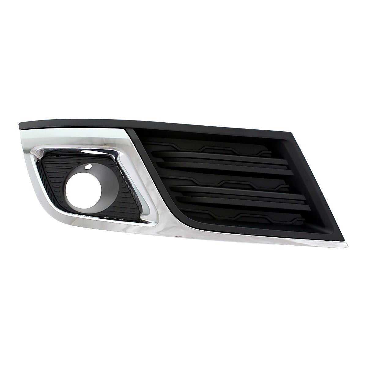 2013-2017 Chevrolet Traverse Fog Light Bezel Front Driver Side Matte Black With Chrome Mldg Lt Model – Front View (GM1038148)