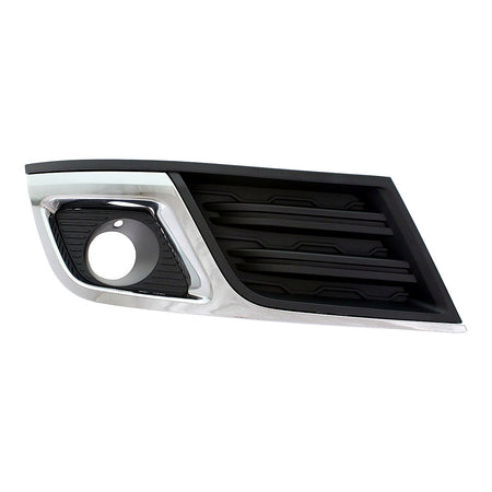 2013-2017 Chevrolet Traverse Fog Light Bezel Front Driver Side Matte Black With Chrome Mldg Lt Model – Front View (GM1038148)